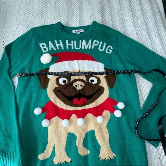 Amazing ugly Christmas sweater with pug -Large - Picture 5 of 7